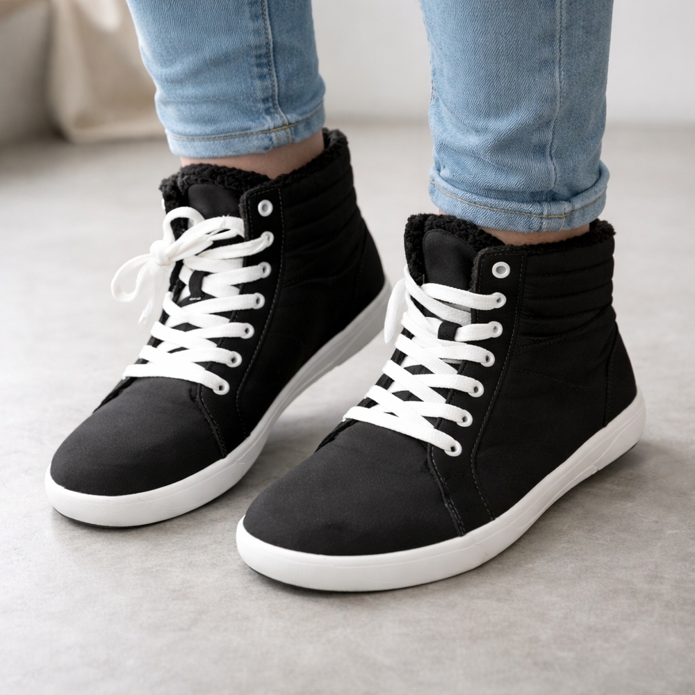 Classic Black High-Top Sneakers